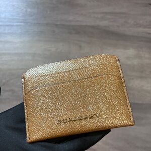 Auth💛Vintage Burberry Card holder,Gold
